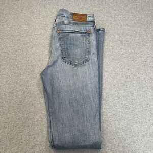 True Religion Womens Jeans size 29 Stacey Straight Leg Light Wash Made In USA